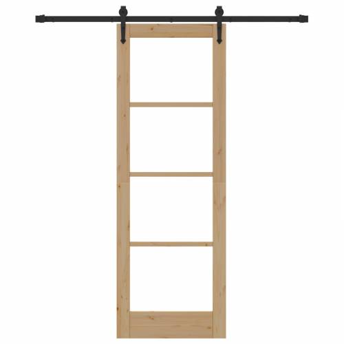 Klizna vrata s kompletnim hardverom 73.5x211 cm Drvena vrata od bora Cijena