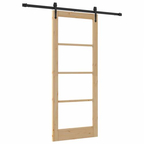 klizna vrata s opremom 83x202 cm od solidnog drva bora Cijena