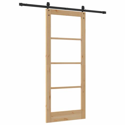 klizna vrata s opremom 83x202 cm od solidnog drva bora Cijena