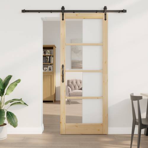 klizna vrata s setom hardvera 83x211 cm masivno bor Cijena