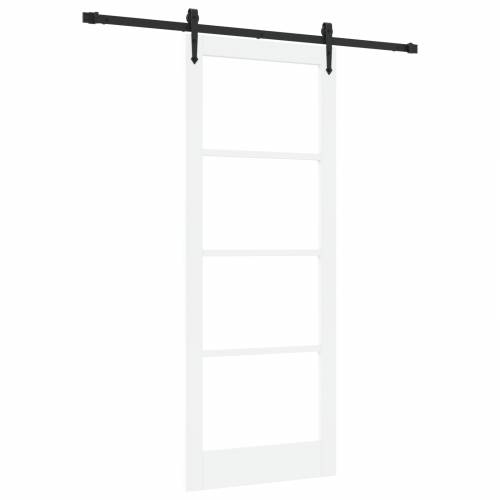 klizna vrata s setom hardvera Bijela 83x211 cm čvrsto drvo bor Cijena