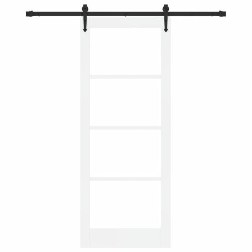 klizna vrata s setom hardvera Bijela 83x211 cm čvrsto drvo bor Cijena