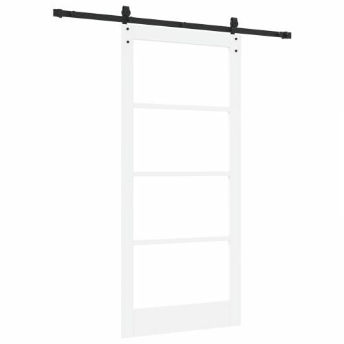Klizna Vrata sa Hardverom Bijela 93x202 cm Puno Drvo Bor Cijena