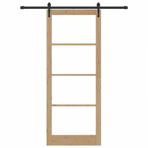 Klizna vrata s kompletnim priborom 93x232 cm Masivna borovina Cijena