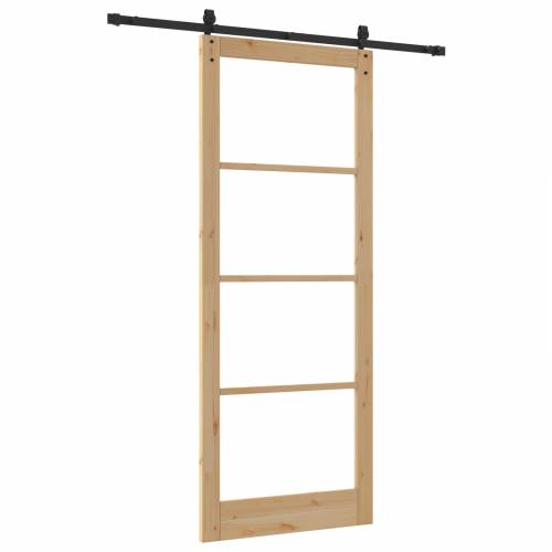 Klizna vrata s kompletnim priborom 93x232 cm Masivna borovina Cijena