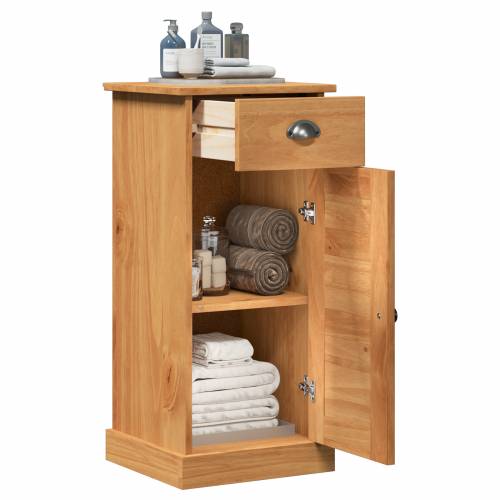 Kupaonski ormar “VIGO” s ladicom 37x34x80 cm od masivnog drva bor Cijena