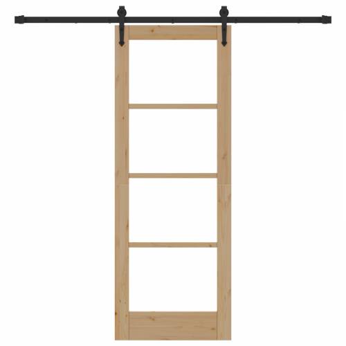 Klizna vrata s setom hardware-a 73.5x198.5 cm čvrsto drvo bor Cijena