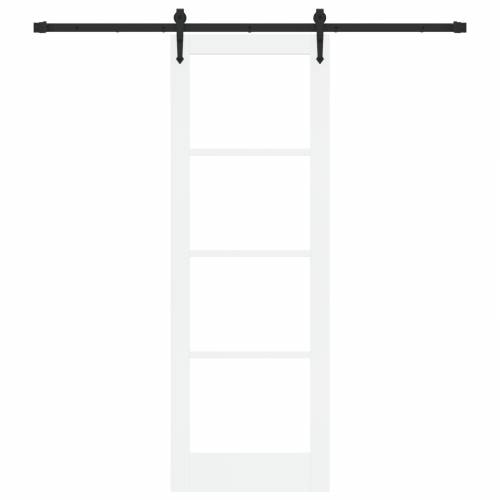 Klizna Vrata s Priborom Bijela 73.5x211 cm Čvrsto Drvo Borovina Cijena