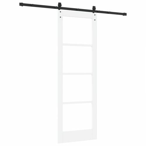 Klizna Vrata s Priborom Bijela 73.5x211 cm Čvrsto Drvo Borovina Cijena