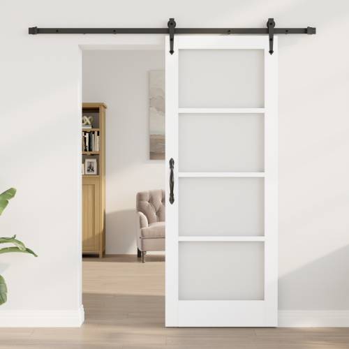 klizna vrata sa setom hardvera bijela 78x202 cm čvrsta borovina Cijena