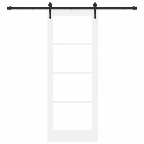 klizna vrata sa setom hardvera bijela 78x202 cm čvrsta borovina Cijena