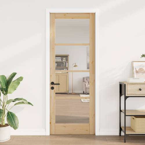 Unutarnje vrata s staklom “ORKDAL” 78x211x4 cm Čvrsto drvo bor Cijena