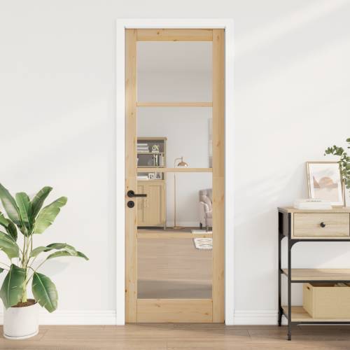 Unutarnja vrata sa staklom “ORKDAL” 78x232x4 cm Čvrsto drvo bor Cijena