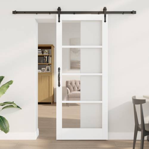 klizna vrata s hardware setom bijela 83x202 cm puno drvo bor Cijena