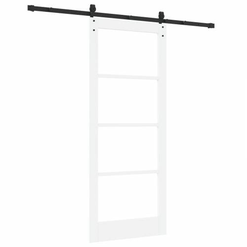 klizna vrata s hardware setom bijela 83x202 cm puno drvo bor Cijena