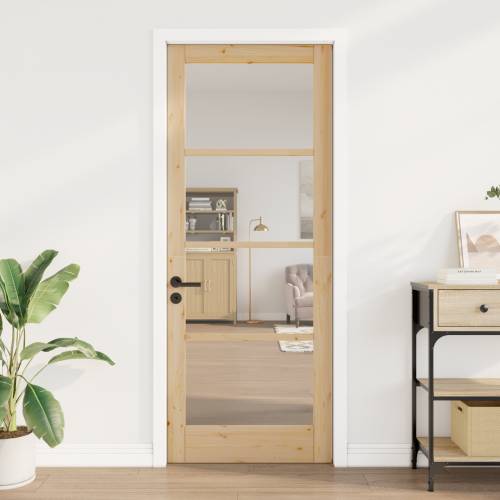 Unutarnja vrata s staklom “ORKDAL” 83x211x4 cm od punog drva borovine Cijena