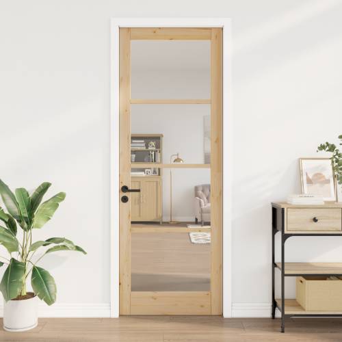 Unutarnja Vrata sa Staklom “ORKDAL” 83x232x4 cm Odlično Drvo Bor Cijena