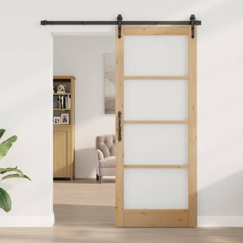 Unutarnja vrata sa staklom “ORKDAL” 86x211x4 cm Čvrsto drvo bor Cijena