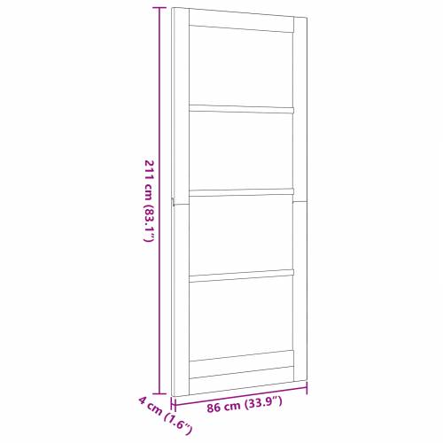 Unutarnja vrata s staklom “ORKDAL” Bijela 86x211x4 cm Cijena
