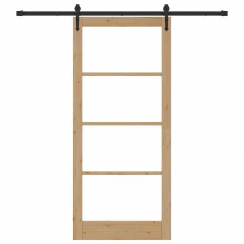 Klizna vrata sa hardverom 93x211 cm masivna borovina Cijena