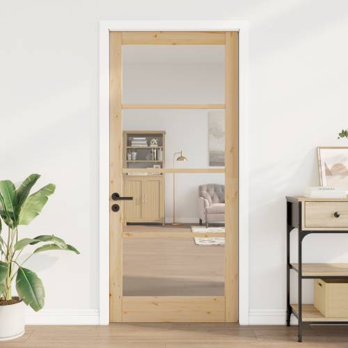 Unutarnja vrata s staklom “ORKDAL” 93x211x4 cm od punog drva bora Cijena
