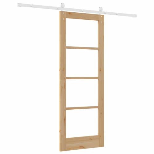 Klizna vrata s opremom Set 73.5x198.5 cm Masivno drvo bor Cijena