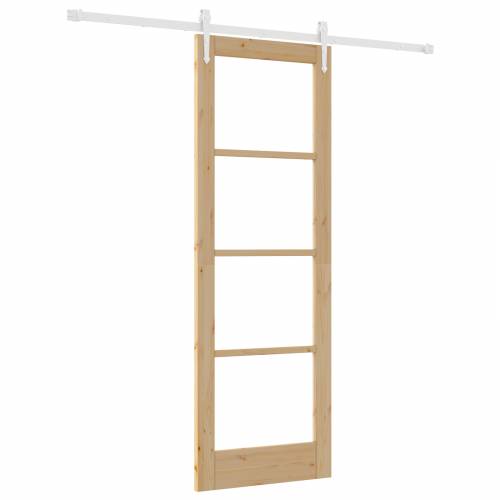 klizna vrata s setom hardvera 73.5x211 cm čvrsto borovo drvo Cijena
