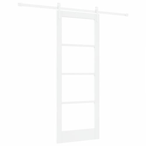 Klizna vrata s opremom bijela 78x202 cm čvrsto drvo bor Cijena