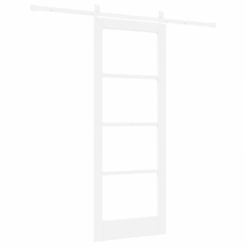Klizna vrata s opremom bijela 78x202 cm čvrsto drvo bor Cijena