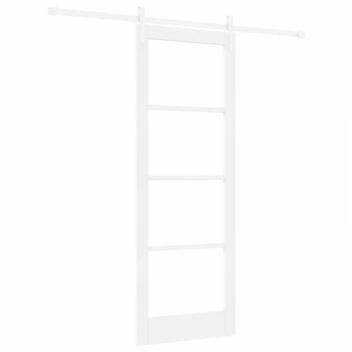 Klizna vrata s kompletnim hardverom bijela 78x211 cm čvrsto drvo bor Cijena