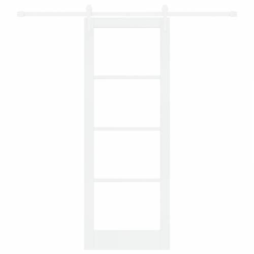 Klizna vrata s kompletnim hardverom bijela 78x211 cm čvrsto drvo bor Cijena