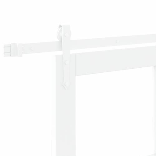 Klizna vrata s kompletnim hardverom bijela 78x211 cm čvrsto drvo bor Cijena