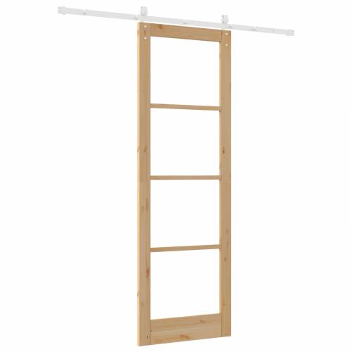 klizna vrata s setom hardvera 78x232 cm od punog drva bora Cijena