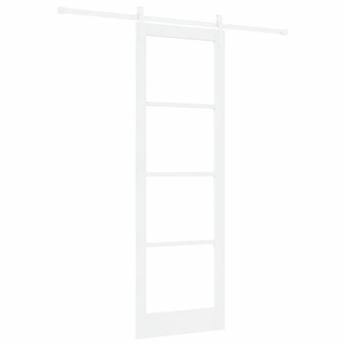 klizna vrata sa setom hardvera bijela 78x232 cm čvrsta drva bora Cijena