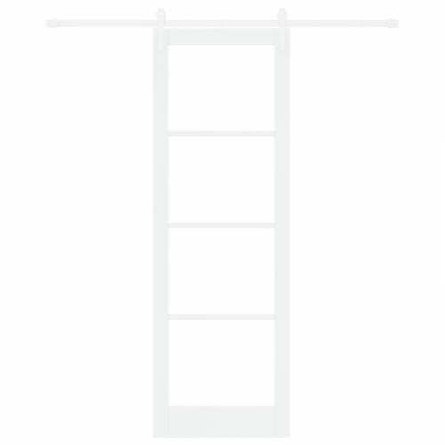 klizna vrata sa setom hardvera bijela 78x232 cm čvrsta drva bora Cijena