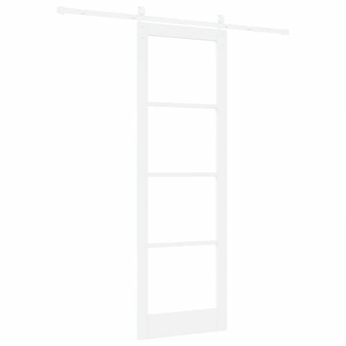 klizna vrata sa setom hardvera bijela 78x232 cm čvrsta drva bora Cijena