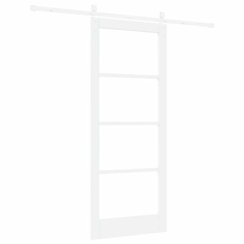 Klizna vrata sa hardverskim setom bijela 83x202 cm čvrsta drva bor Cijena