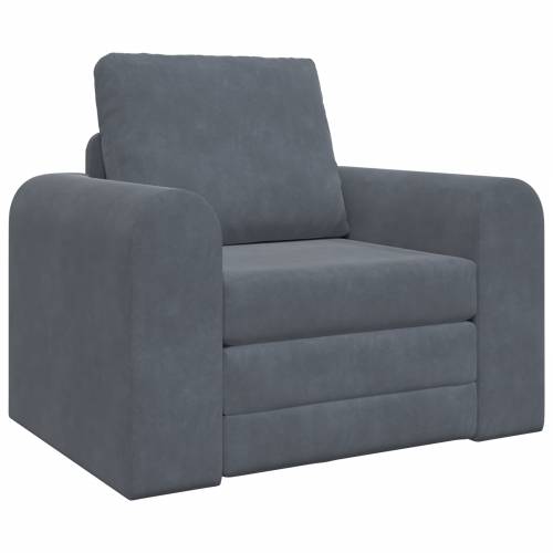 podna sofa krevet 2-u-1 tamno siva 98x71x83 cm Velvet Cijena