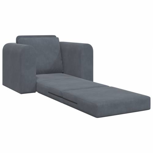 podna sofa krevet 2-u-1 tamno siva 98x71x83 cm Velvet Cijena