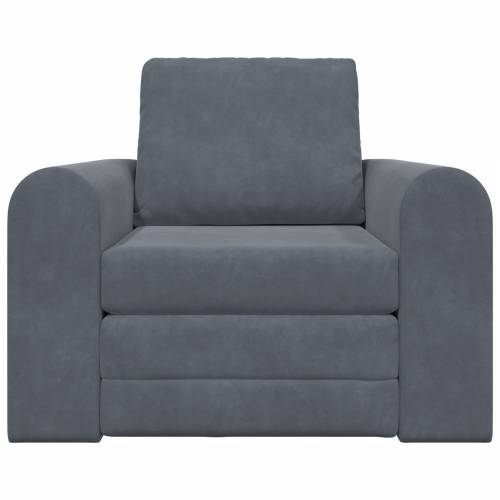 podna sofa krevet 2-u-1 tamno siva 98x71x83 cm Velvet Cijena