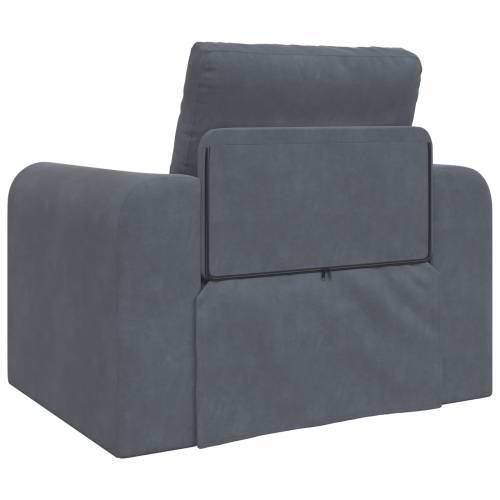 podna sofa krevet 2-u-1 tamno siva 98x71x83 cm Velvet Cijena