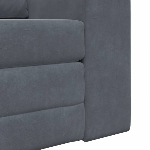 podna sofa krevet 2-u-1 tamno siva 98x71x83 cm Velvet Cijena