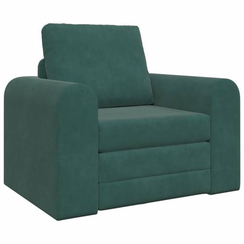 Floor Sofa Bed 2-u-1 Tamnozelena 98x71x83 cm Baršunasti Cijena