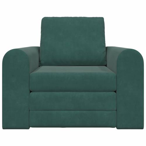 Floor Sofa Bed 2-u-1 Tamnozelena 98x71x83 cm Baršunasti Cijena