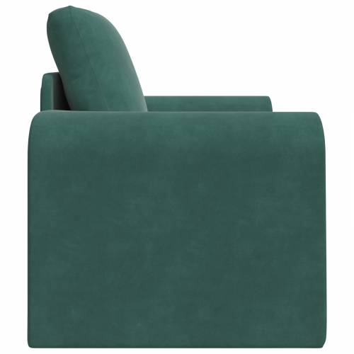 Floor Sofa Bed 2-u-1 Tamnozelena 98x71x83 cm Baršunasti Cijena