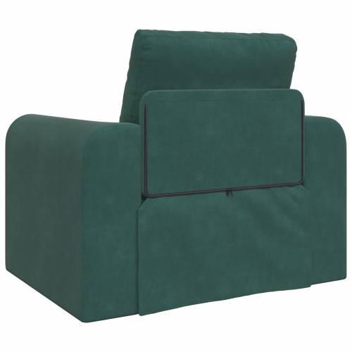 Floor Sofa Bed 2-u-1 Tamnozelena 98x71x83 cm Baršunasti Cijena