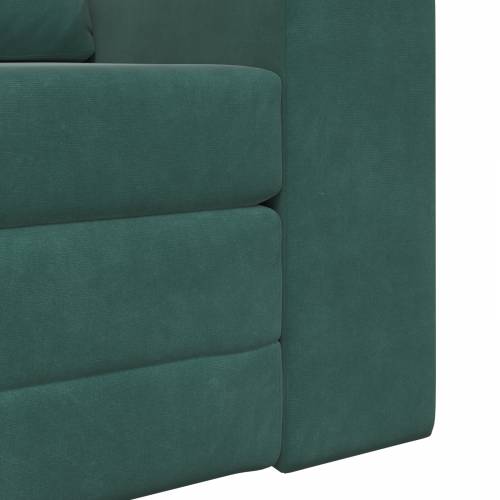 Floor Sofa Bed 2-u-1 Tamnozelena 98x71x83 cm Baršunasti Cijena