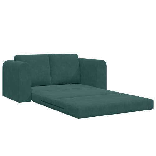 Kauč na razvlačenje 2-u-1 Tamno zeleni 148x71x83 cm Baršun Cijena