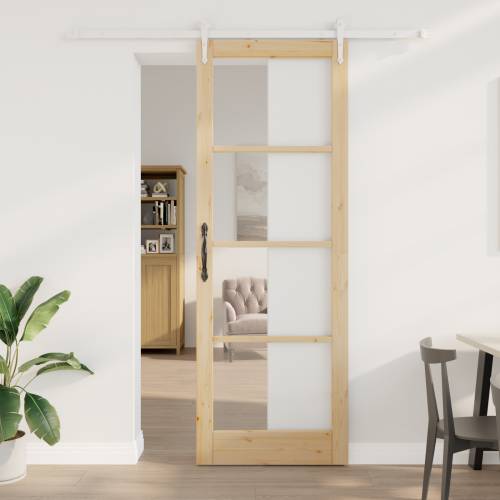 klizna vrata s setom hardvera 83x232 cm čvrsta borovina Cijena