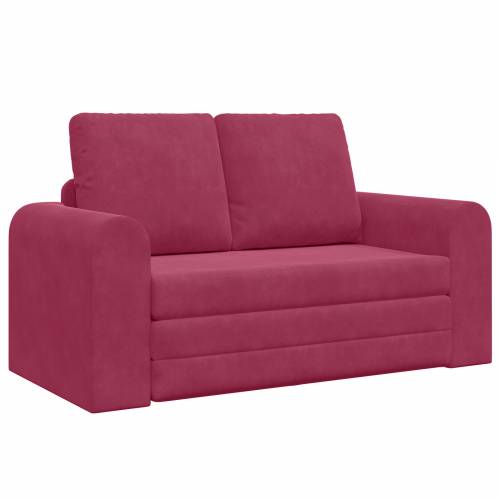 Floor Sofa Bed 2-u-1 Bordo 148x71x83 cm Baršun Cijena